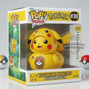 Pokemon 30th Anniversary 1996-2026 Rubber Duck Figure