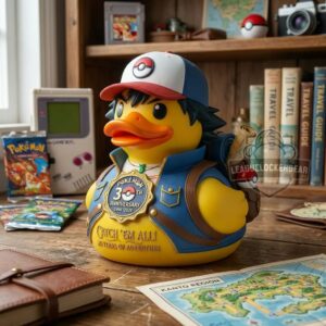 Pokemon 30th Anniversary 1996-2026 Rubber Duck Figure