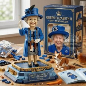 Queen Elizabeth II 100th Anniversary Building Block Figure