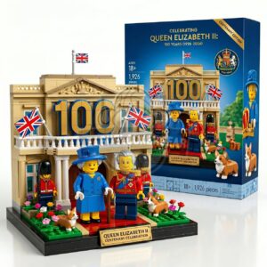 Queen Elizabeth II Centenary Celebration 100 Years Brick Set