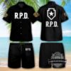 Resident Evil R.P.D. Hawaiian Shirt and Shorts Set