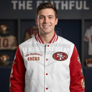 San Francisco 49ers 80th Anniversary Varsity Jacket