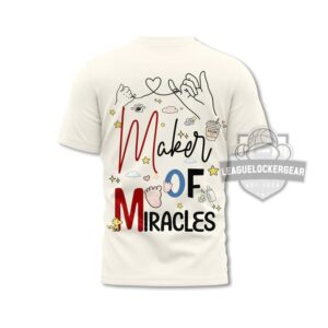 Snoopy Mom Tired As A Mother Maker Of Miracles T-Shirt