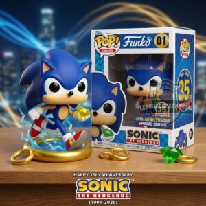 Sonic the Hedgehog 35th Anniversary Funko Pop Figure