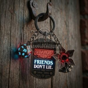 Stranger Things 10th Anniversary Keychain