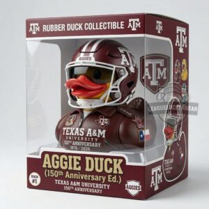 Texas A&M 150th Anniversary 1876-2026 Rubber Duck