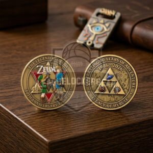 The Legend of Zelda 40th Anniversary Legacy of Hyrule Challenge Coin