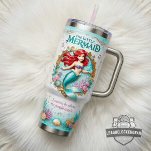 The Little Mermaid 3D Tumbler with Handle
