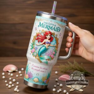 The Little Mermaid 3D Tumbler with Handle