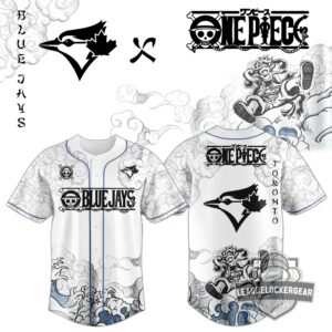 Toronto Blue Jays One Piece Luffy Gear 5 Baseball Jersey