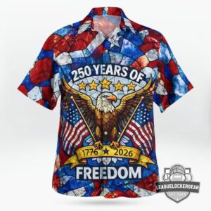 USA 250 Years of Freedom 1776-2026 Hawaiian Shirt