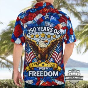 USA 250 Years of Freedom 1776-2026 Hawaiian Shirt