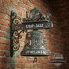 Utah Jazz Vintage Style Hanging Bell
