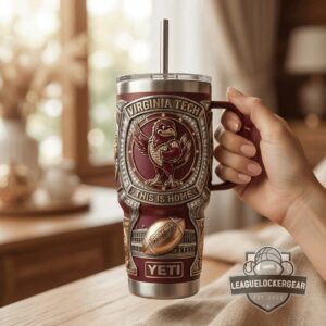 Virginia Tech Hokies This Is Home 3D Engraved YETI Tumbler