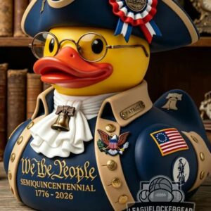 We the People Semiquincentennial 1776-2026 Patriotic Rubber Duck