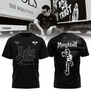 Yungblud Idols Tour 2026 Skull Crossbones T-Shirt