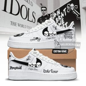 Yungblud Idols Tour Signed Custom Air Force Shoes