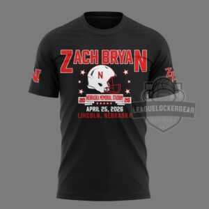 Zach Bryan Nebraska Memorial Stadium April 25 2026 T-Shirt