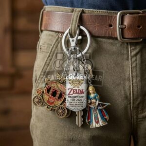 Zelda 40th Anniversary 1986-2026 Princess of Wisdom Keychain