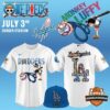 LA Dodgers x One Piece Night Baseball Jersey 2026 1