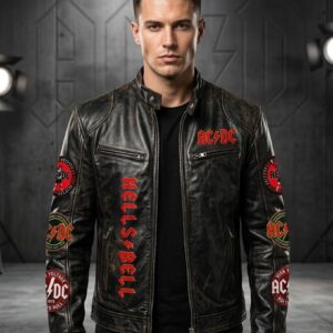 AC/DC 53rd Anniversary Hell's Bells Leather Jacket