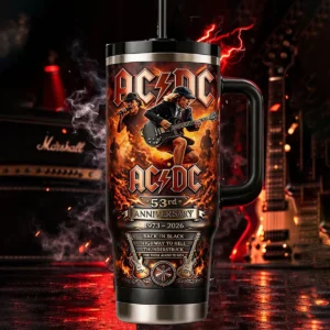 AC/DC 53rd Anniversary 1973-2026 Back In Black Highway To Hell Tumbler