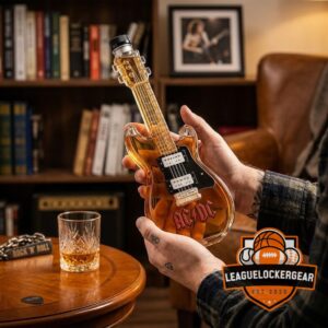 AC/DC Electric Guitar Shaped Whiskey Decanter