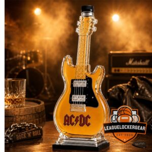 AC/DC Electric Guitar Shaped Whiskey Decanter