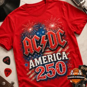 AC/DC America 250 Years of Freedom Independence Day T-Shirt
