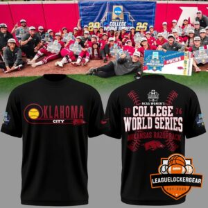 Arkansas Razorbacks NCAA Women's College World Series 2026 Oklahoma City T-Shirt