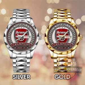 Arsenal FC Premier League Champions 25/26 Alloy Luxury Quartz Watch