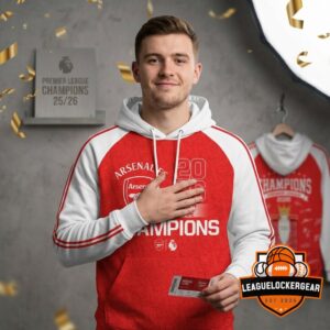 Arsenal F.C. Premier League Champions 2026 Hoodie