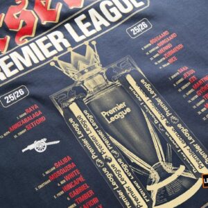 Arsenal Football Club 2025-2026 Premier League Champions T-Shirt