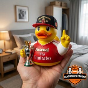 Arsenal Football Club Premier League Champions 2026 Rubber Duck