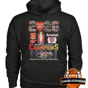Arsenal Football Club Premier League Champions 2026 T-Shirt