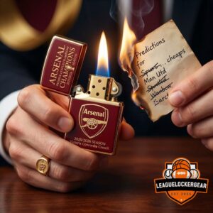 Arsenal Premier League Champions 2025/2026 Season Zippo Lighter