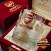 Arsenal Premier League Champions 2025/2026 Season Whiskey Glass