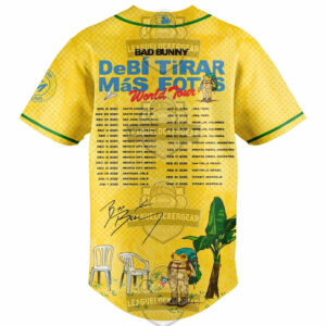 Bad Bunny DeBí Tirar Más Fotos World Tour Miami Marlins Collaboration Baseball Jersey