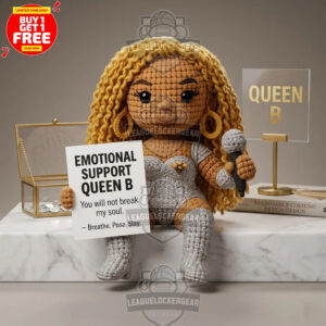 Emotional Support Queen B Crochet Doll