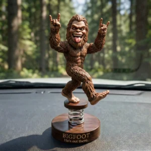 Bigfoot Rocker Pose 'He's Out There' Bobblehead