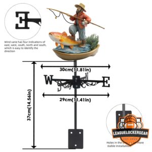 Bluey and Family 250 Years of Freedom Biplane Weather Vane