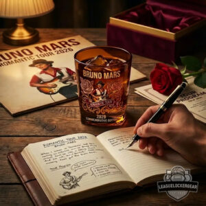 Bruno Mars Romantic Tour 2026 Commemorative Edition Whiskey Glass