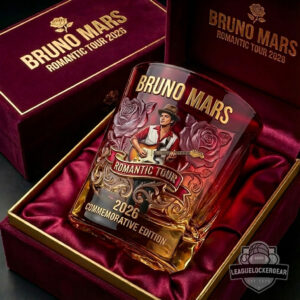 Bruno Mars Romantic Tour 2026 Commemorative Edition Whiskey Glass