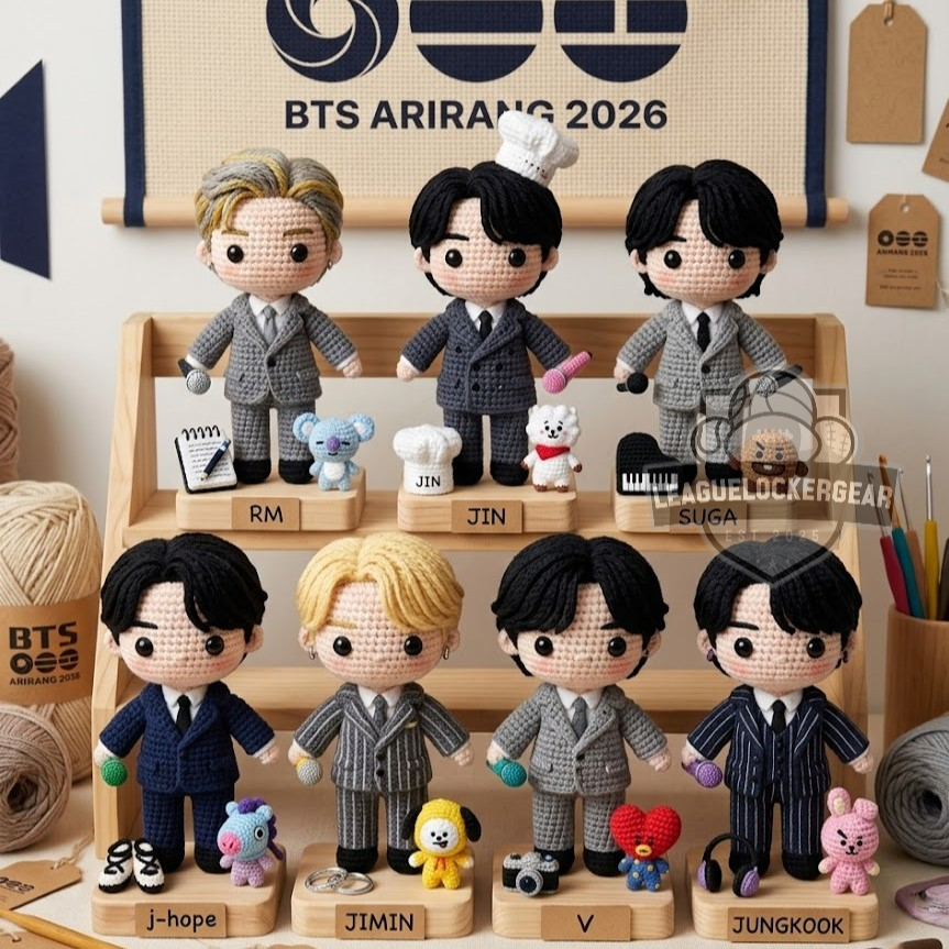 BTS まとめ売り ARIRANG BTS Arirang 2026 Members Crochet Doll - LeagueLockerGear