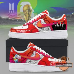 BTS FIFA World Cup 2026 Custom Nike Air Force 1 Shoes