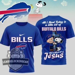 Buffalo Bills Peanuts Charlie Brown Snoopy T-Shirt