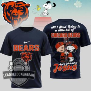 Chicago Bears Peanuts Charlie Brown Snoopy T-Shirt