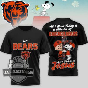 Chicago Bears Peanuts Charlie Brown Snoopy T-Shirt
