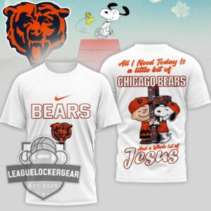 Chicago Bears Peanuts Charlie Brown Snoopy T-Shirt