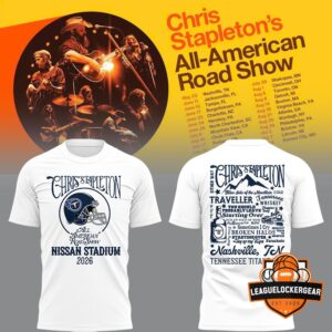 Chris Stapleton Tennessee Titans All American Road Show Nissan Stadium 2026 T-Shirt